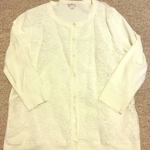 White Flower Cardigan